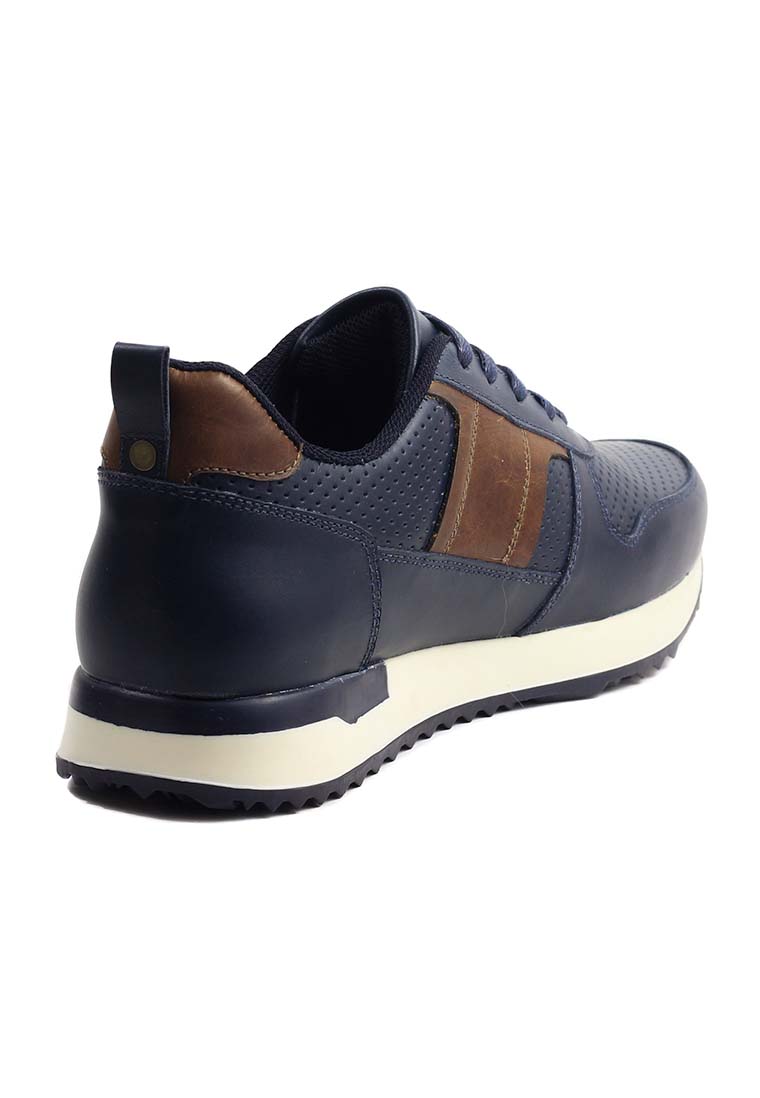 Tenis Cuero Hombre Azul OCAi - Iván