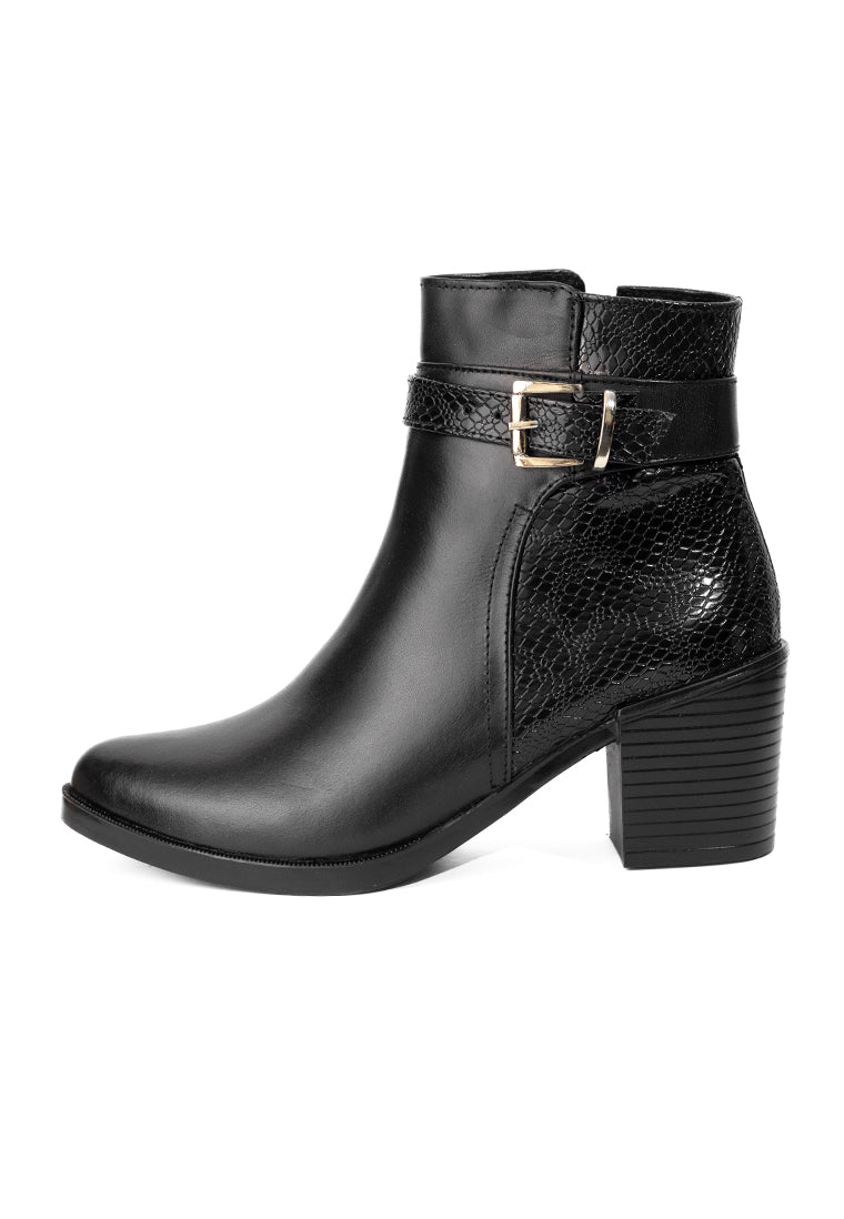 Botines en Cuero para Mujer con Tacón – Carla