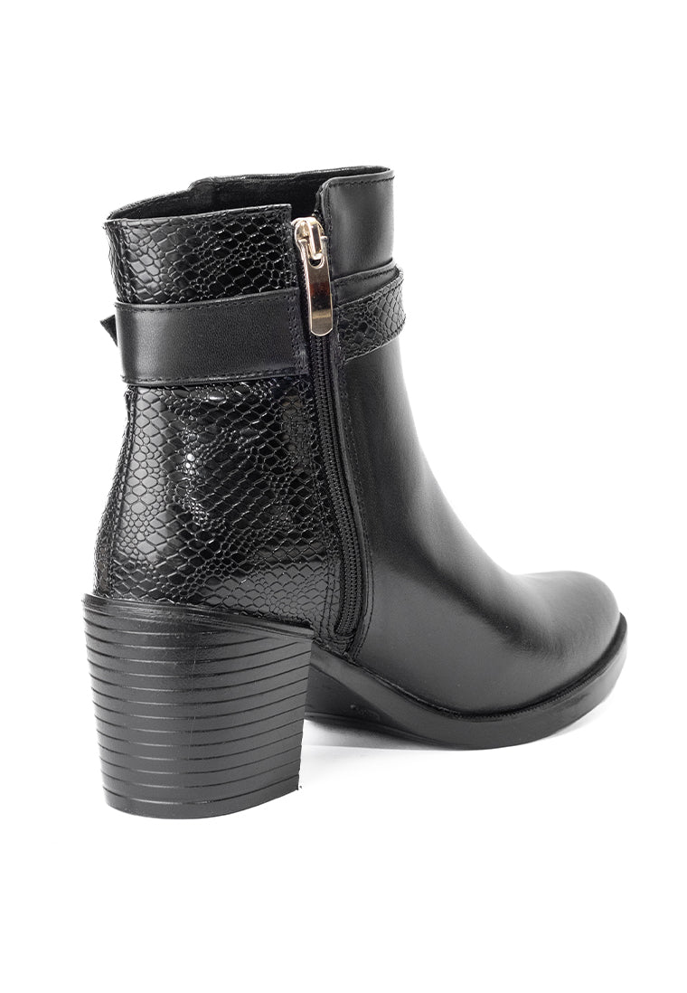Botines en Cuero para Mujer con Tacón – Carla