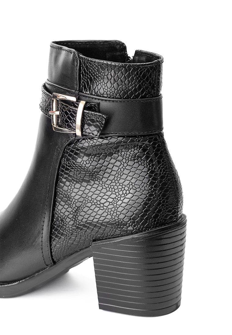 Botines en Cuero para Mujer con Tacón – Carla