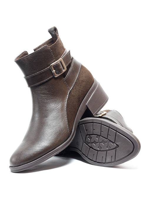 Bota Cuero Mujer Café OCAi - Agra