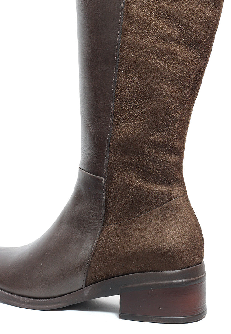 Bota Cuero Mujer Café OCAi - Vesper
