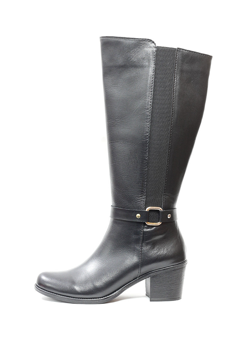 Bota Cuero Mujer Negra OCAi - Kuro