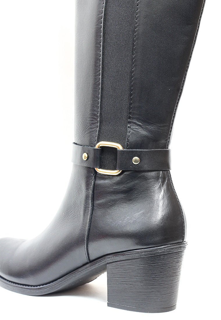 Bota Cuero Mujer Negra OCAi - Kuro