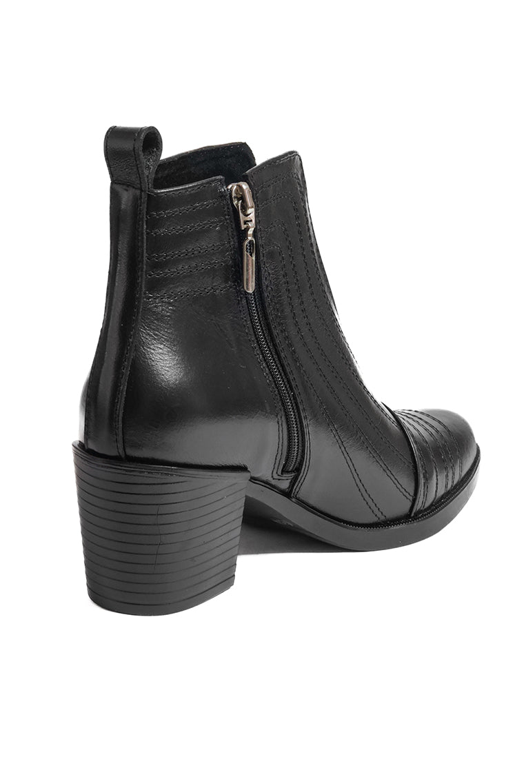 Botín para Mujer Cuero Negro Jackie