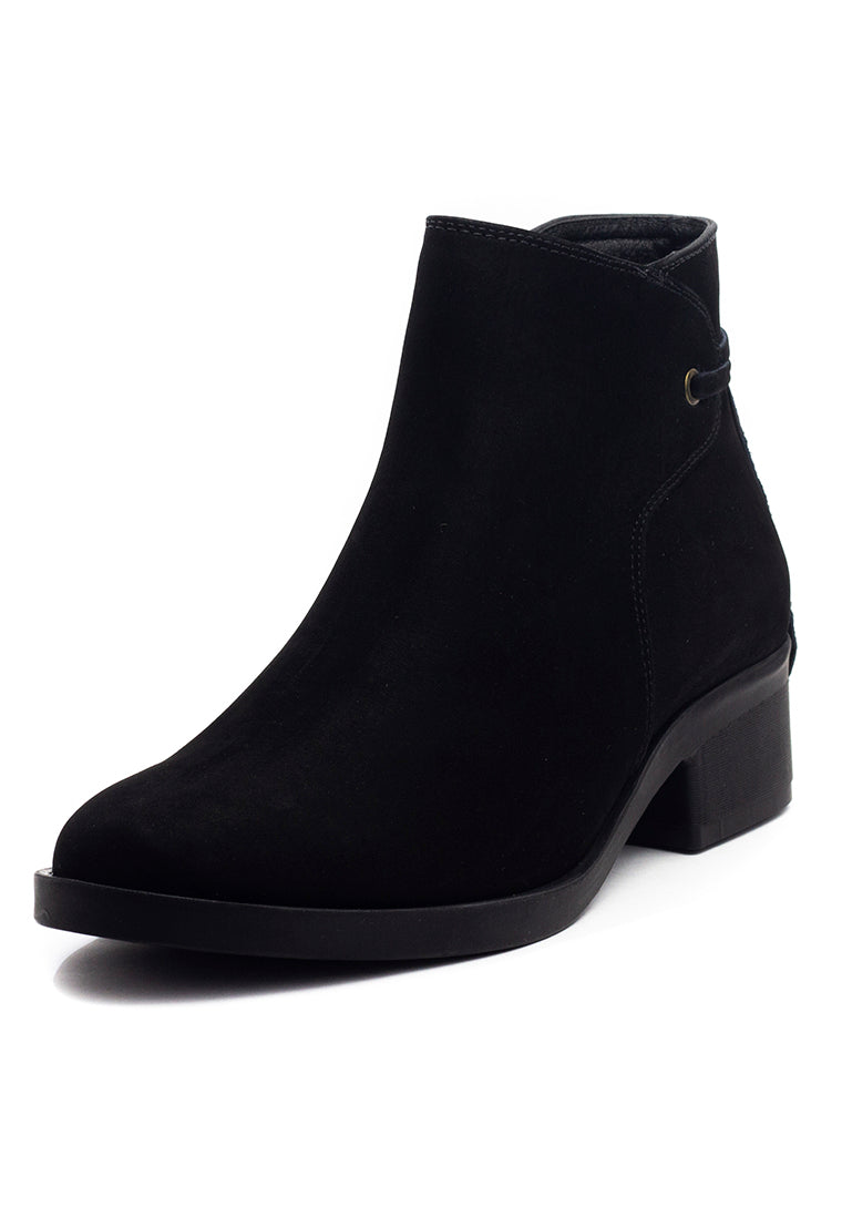 Botin Cuero Mujer Negro OCAi - Lina