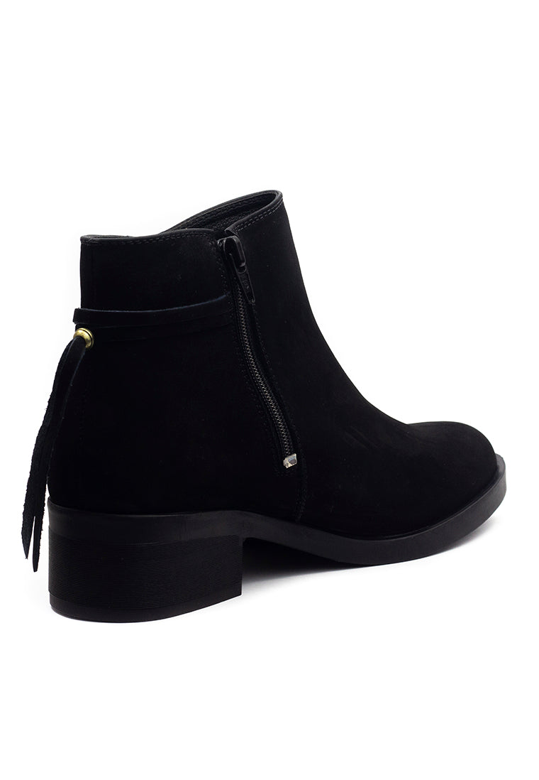 Botin Cuero Mujer Negro OCAi - Lina