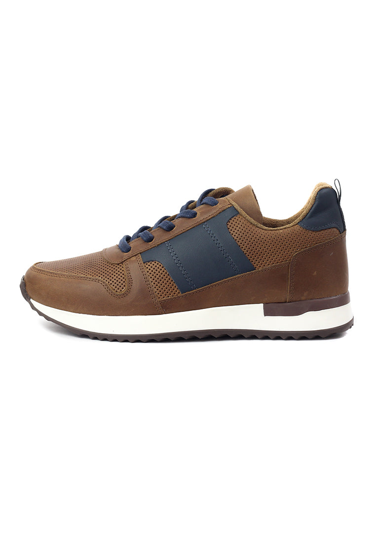 Tenis Cuero Hombre Miel OCAi - Iván