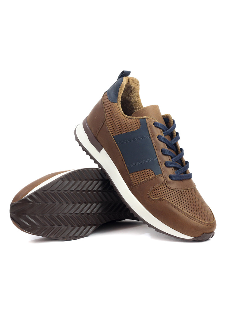 Tenis Cuero Hombre Miel OCAi - Iván