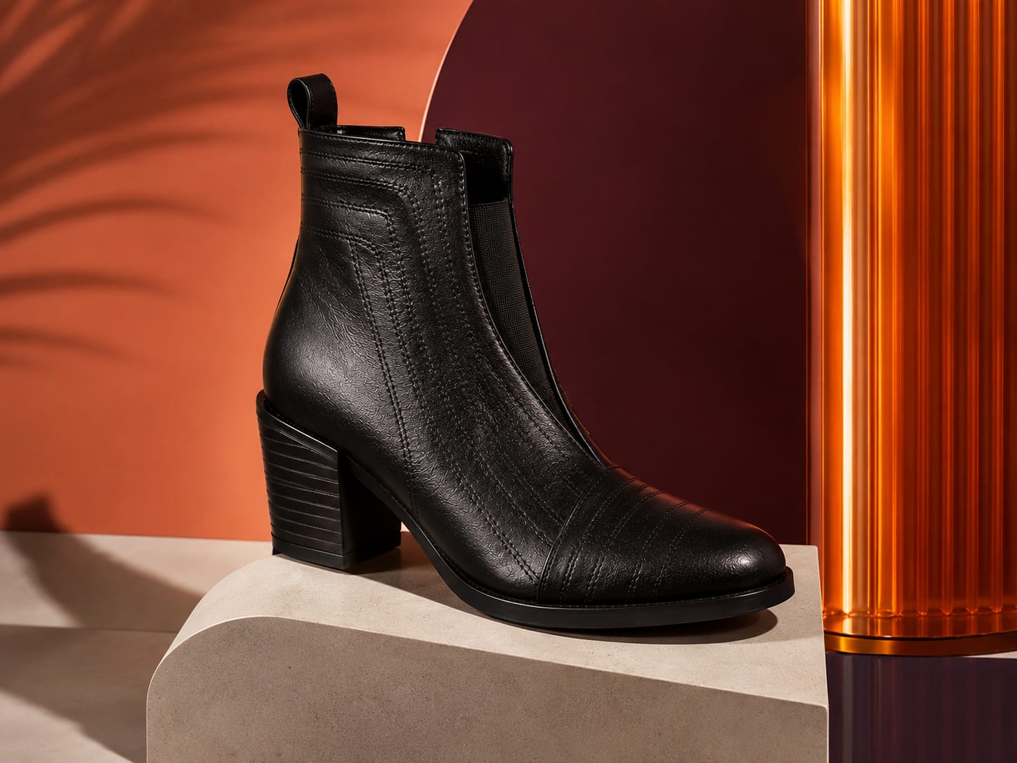 Botín para Mujer Cuero Negro Jackie