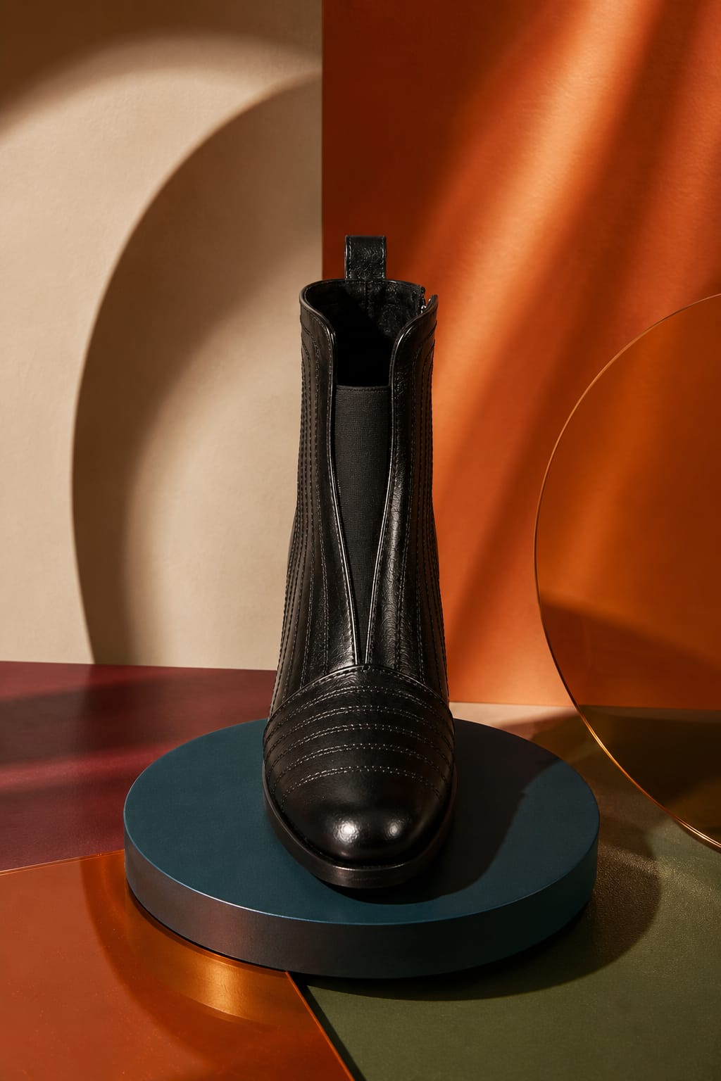Botín para Mujer Cuero Negro Jackie