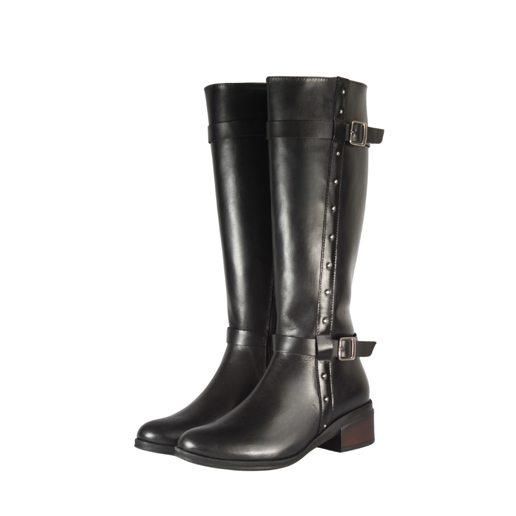 Botas Cuero Mujer Negro OCAi - Marión