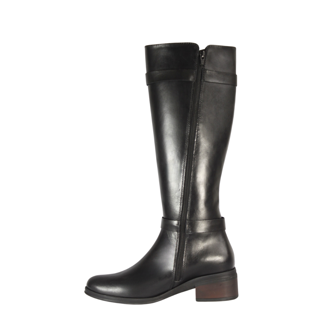 Botas Cuero Mujer Negro OCAi - Marión