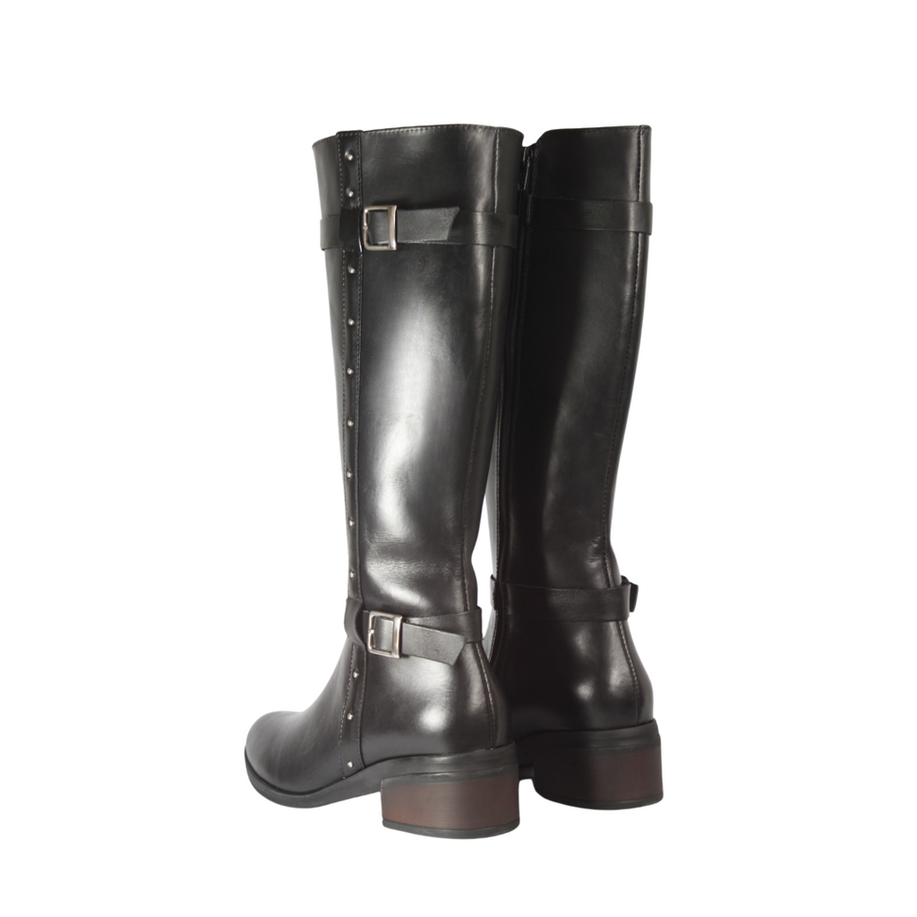 Botas Cuero Mujer Negro OCAi - Marión