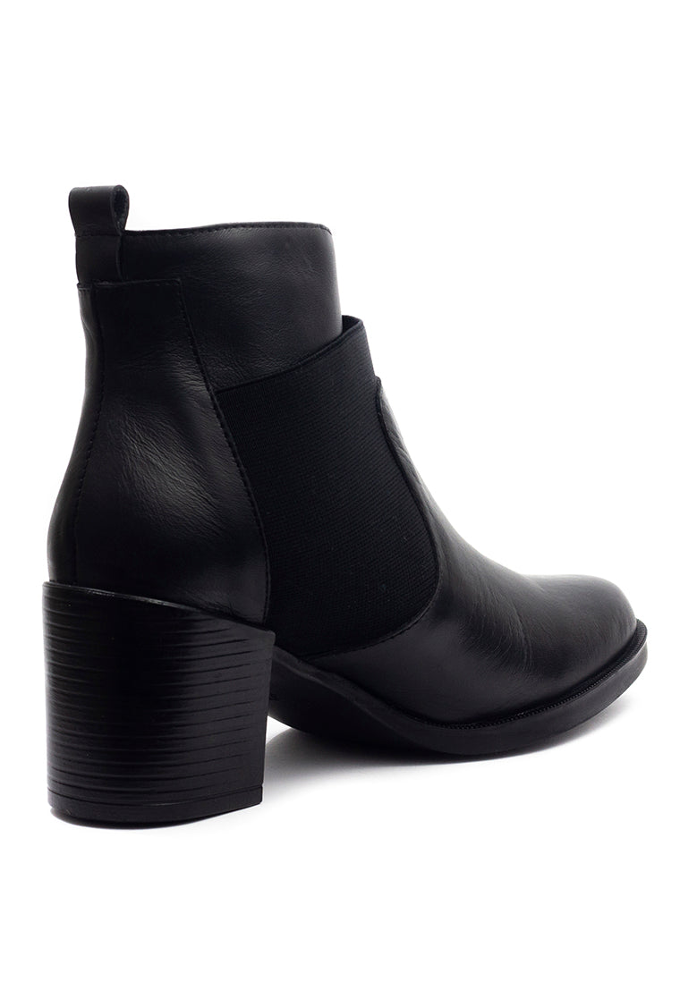 Botin Cuero Mujer Negro OCAi - Sara